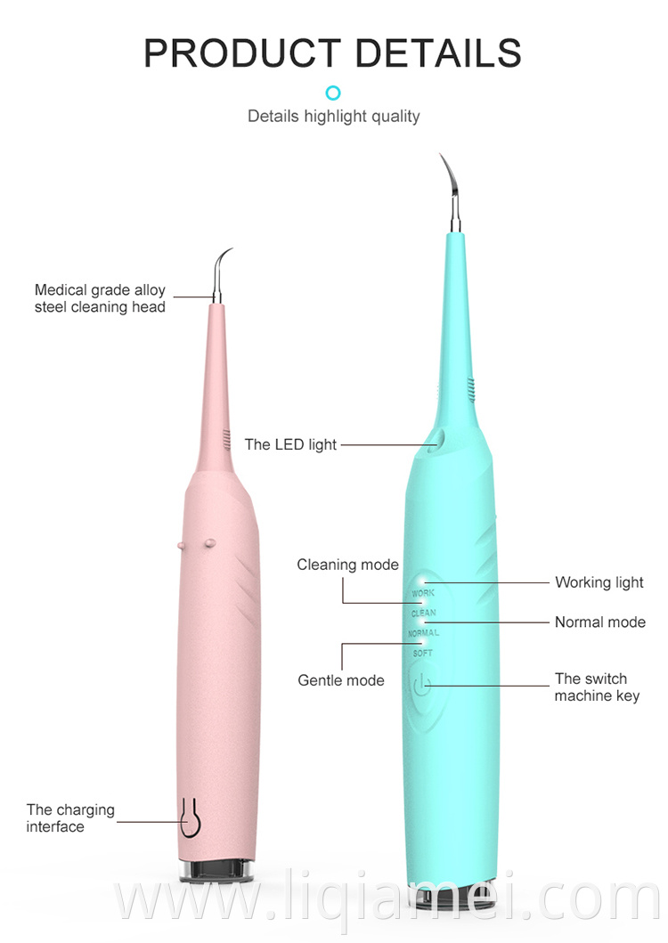 Factory dental teeth cleaner calculus plague remover ultrasonic electric tooth cleaner